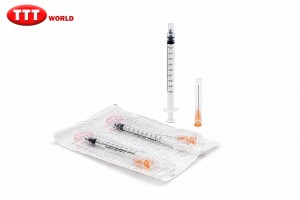 1 ml 2P 18 G 1 1/2'' 1.2x38 mm İğneli Enjektör