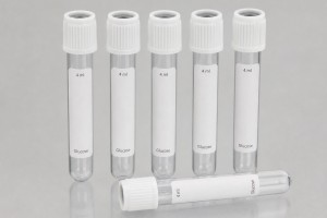 Vakumlu 4 ml Glikoz Tüpleri Beyaz Kapak