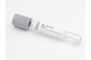 Vakumlu 0.6 ml NaF Na2EDTA Kan Alma Tüpü