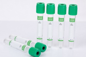 Vakumsuz Mikro Tüp 0,5 ml Lityum Heparinli Kan Tüpleri Yeşil Kapak