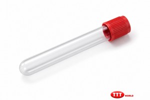 Vakumlu 1 ml Serum Pıhtı Aktivatörü Kan Tüpleri Kırmızı Kapak