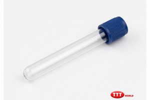 Vakumlu 2 ml Clot Aktivatörlü Kan Tüpleri Lacivert Kapak